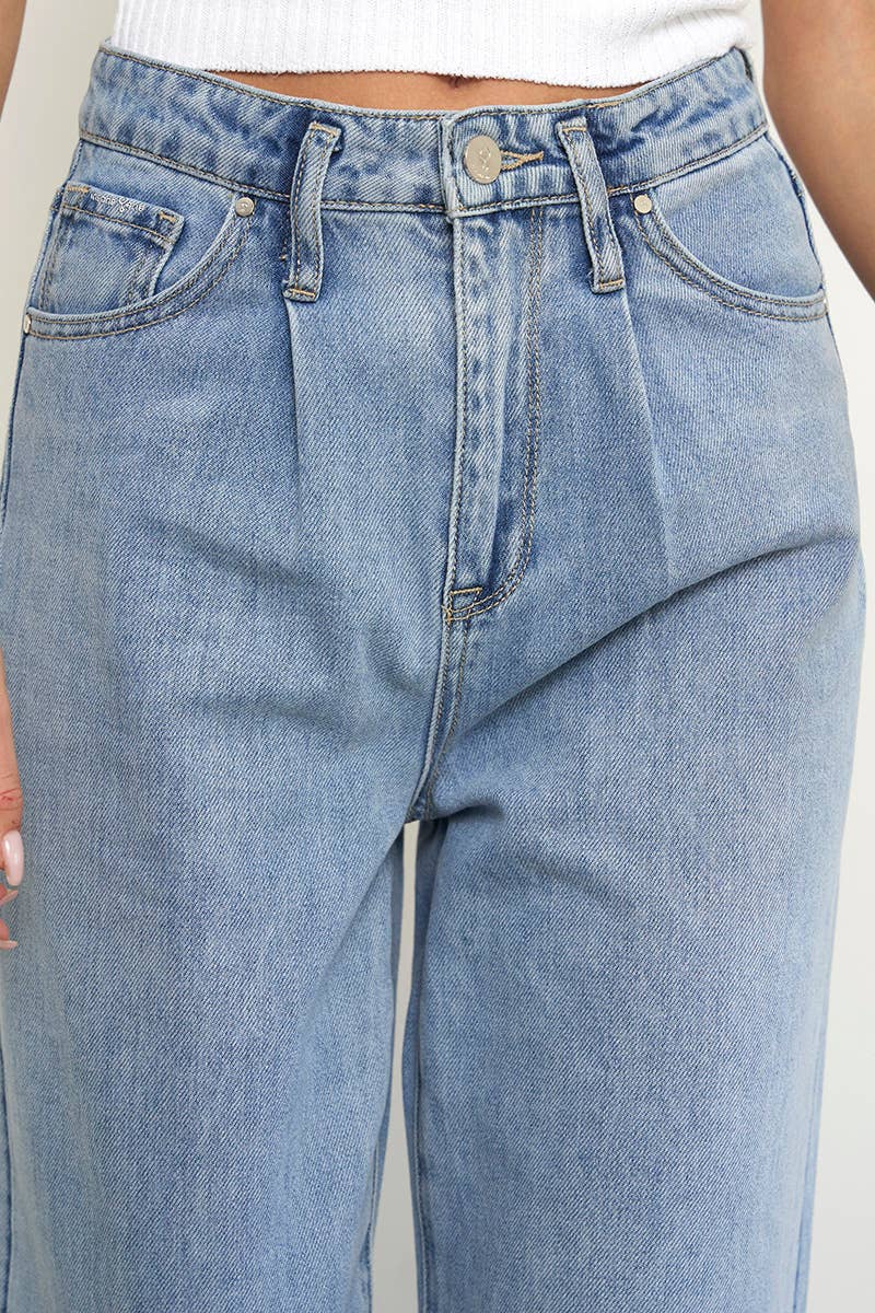 Super High Rise Wide Straight Jeans