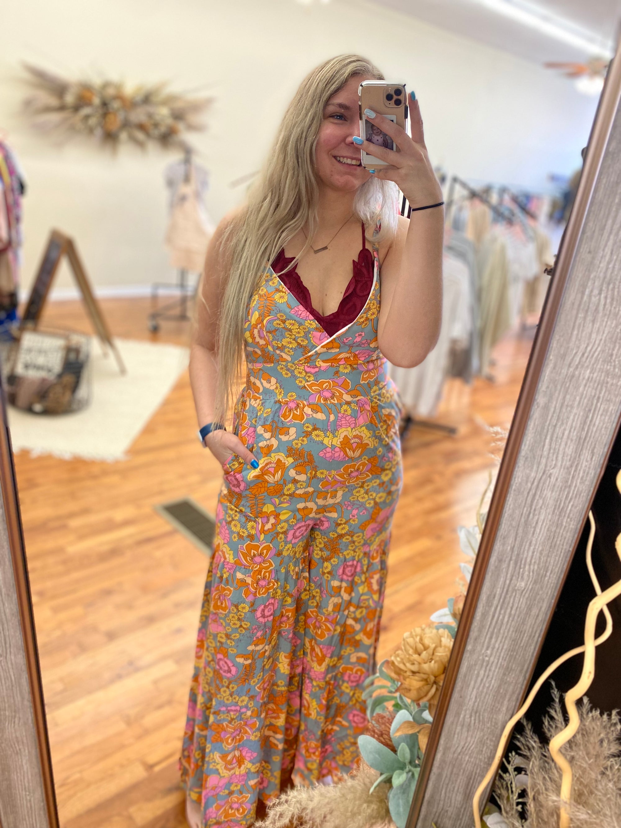 Floral Tiered Jumpsuit